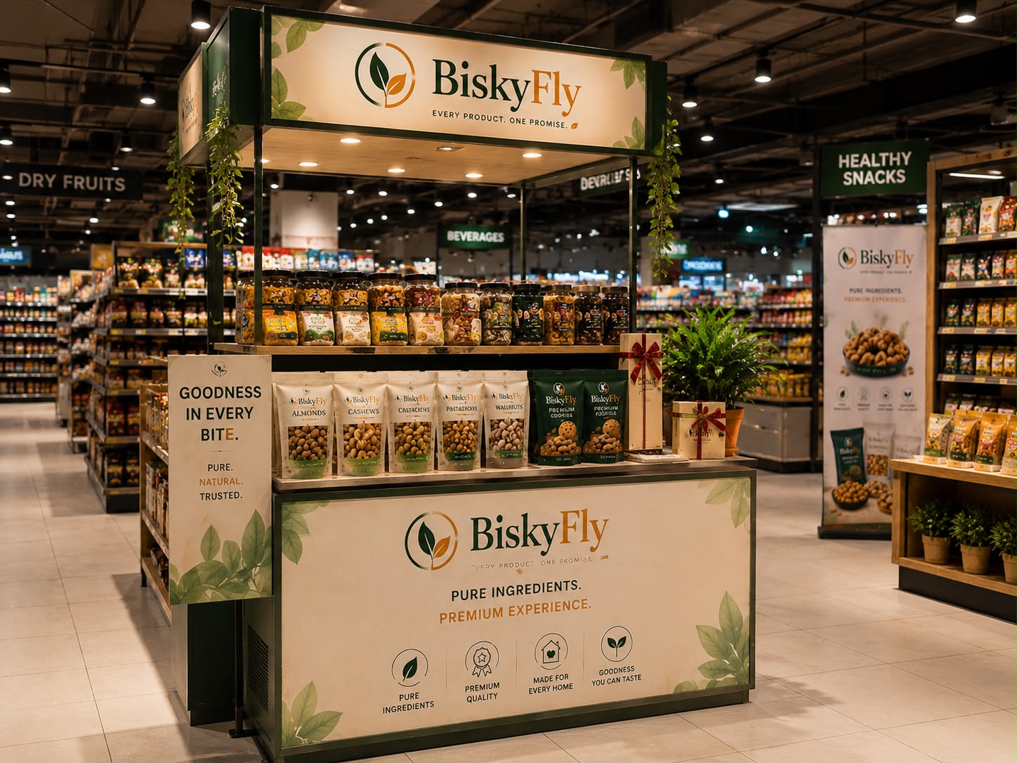 Fresh bakes display